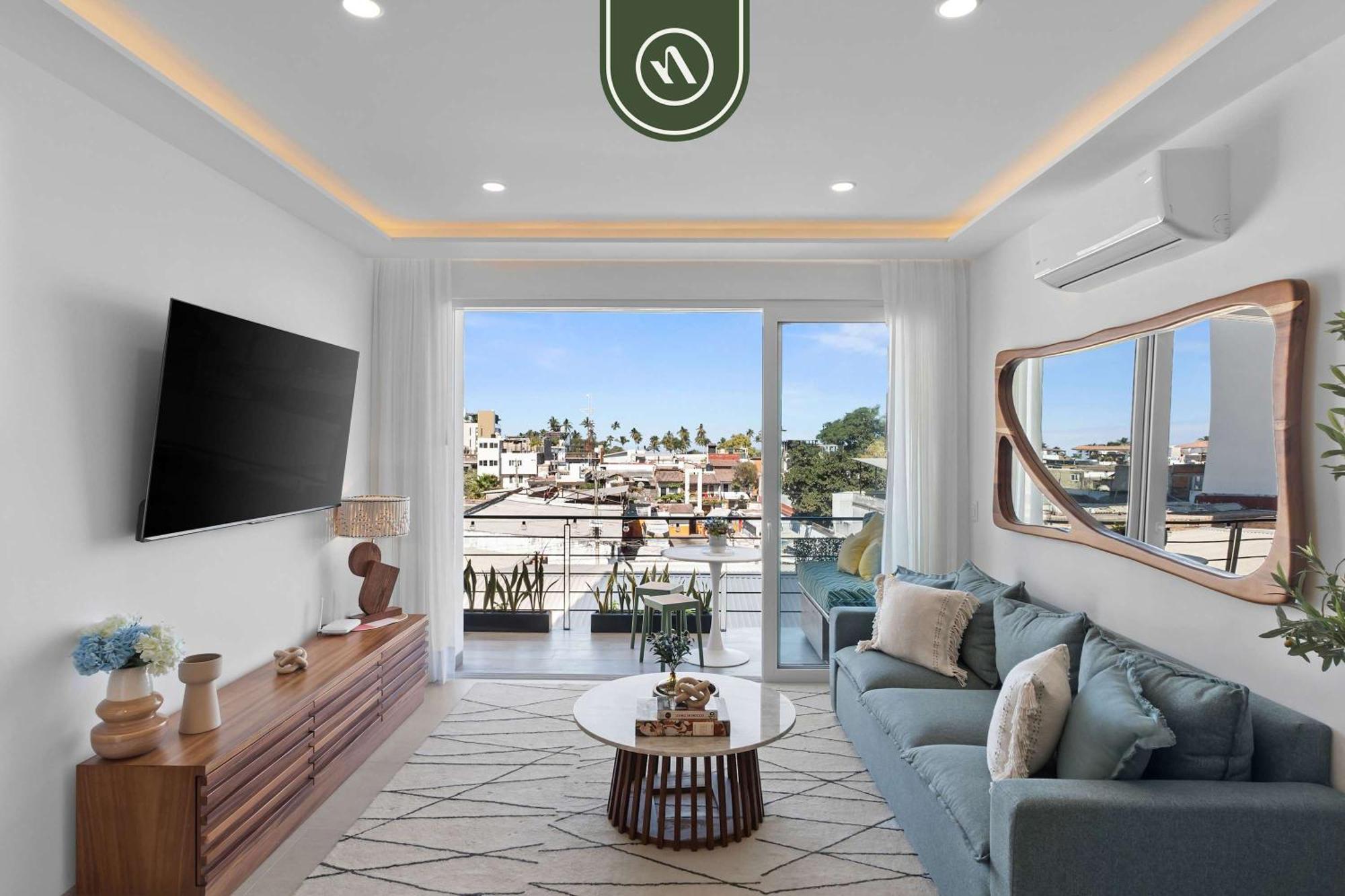Boho 2 Bedroom - Dowtown - Rooftop Pool - Jacuzzi Apartment Puerto Vallarta